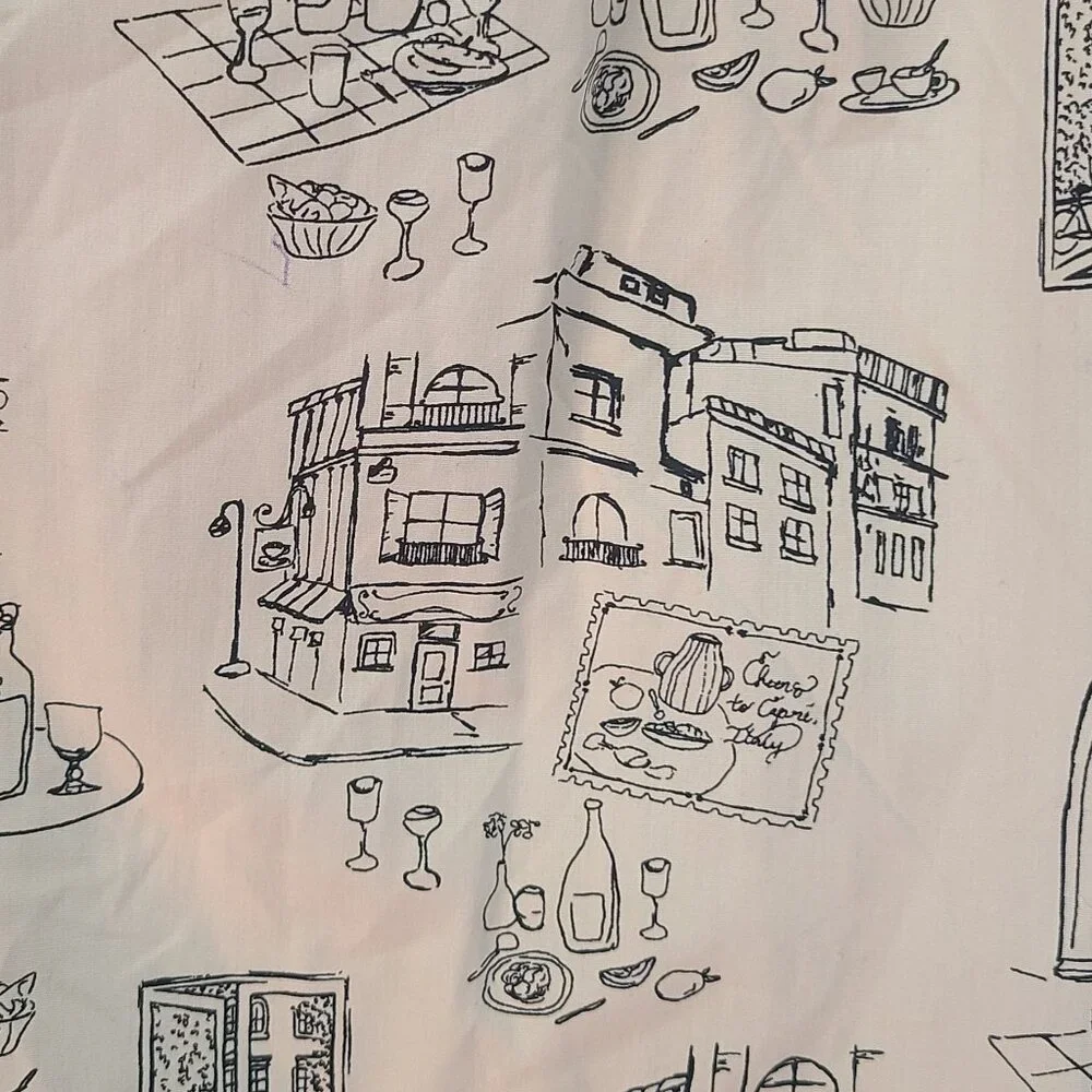 Abercombie & Fitch Midi Black and White Print Summer Cotton Dress Size Small NWT - Picture 3 of 7